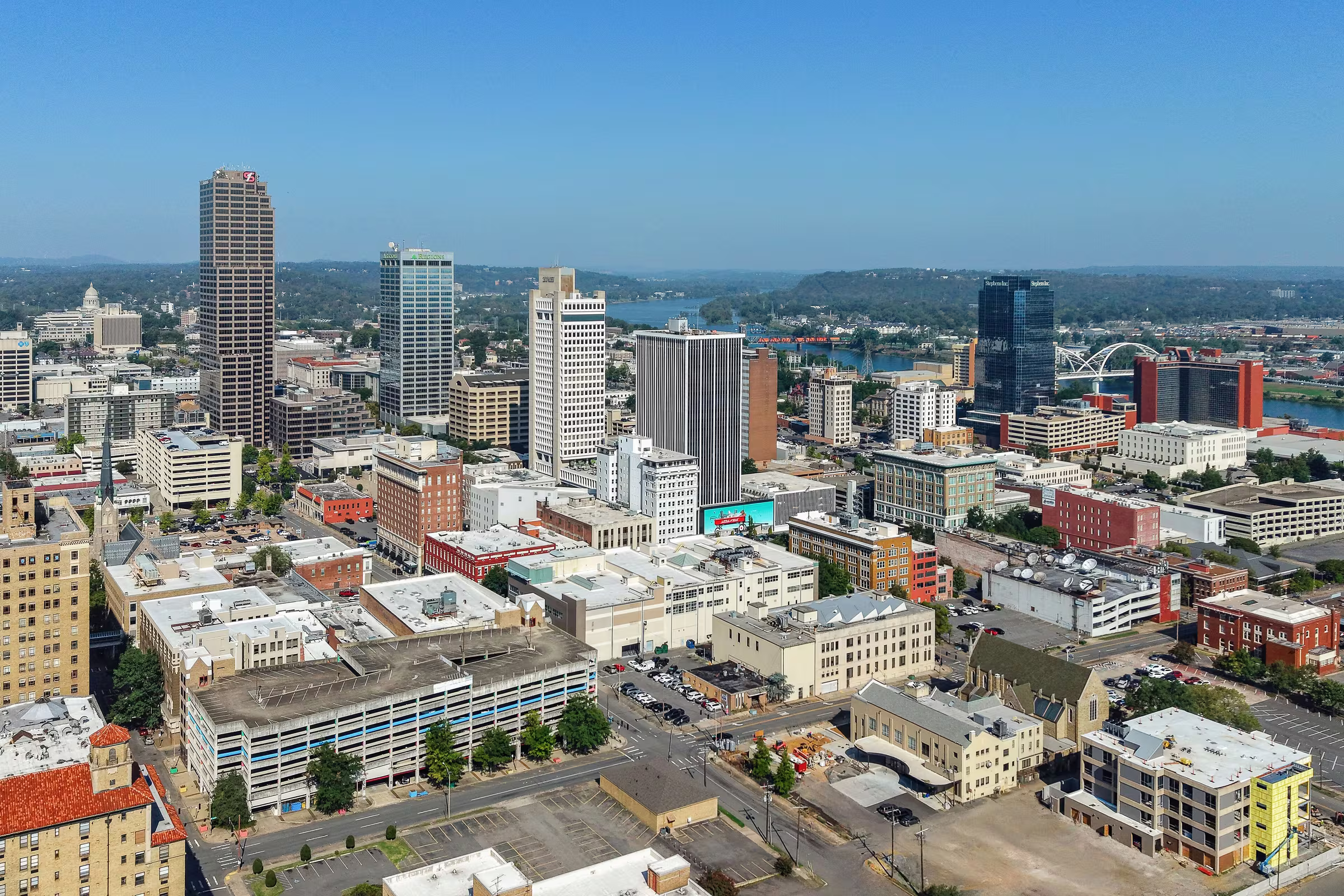 The Little Rock, Arkansas skyline