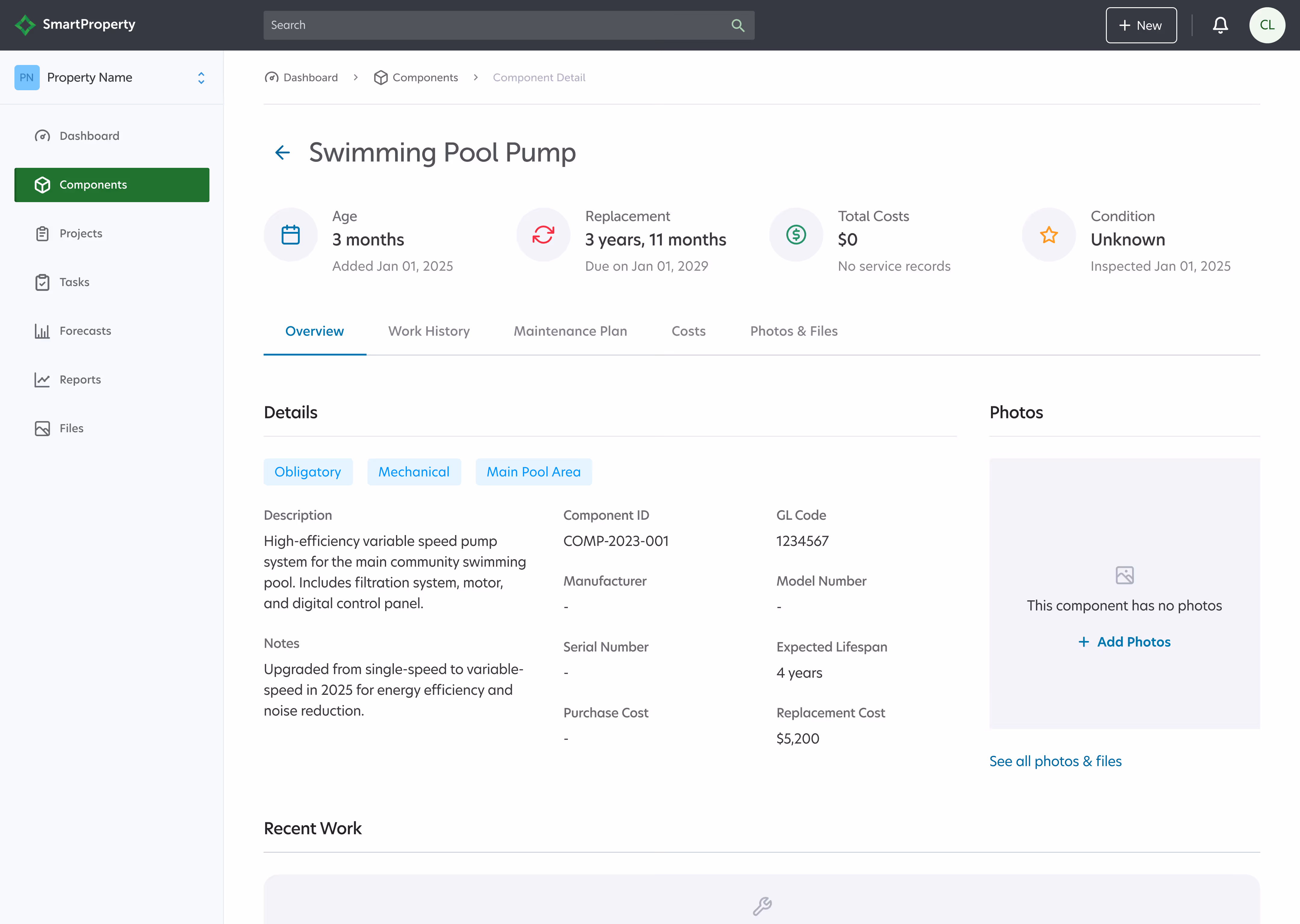 Actual SmartProperty Asset inventory screenshot