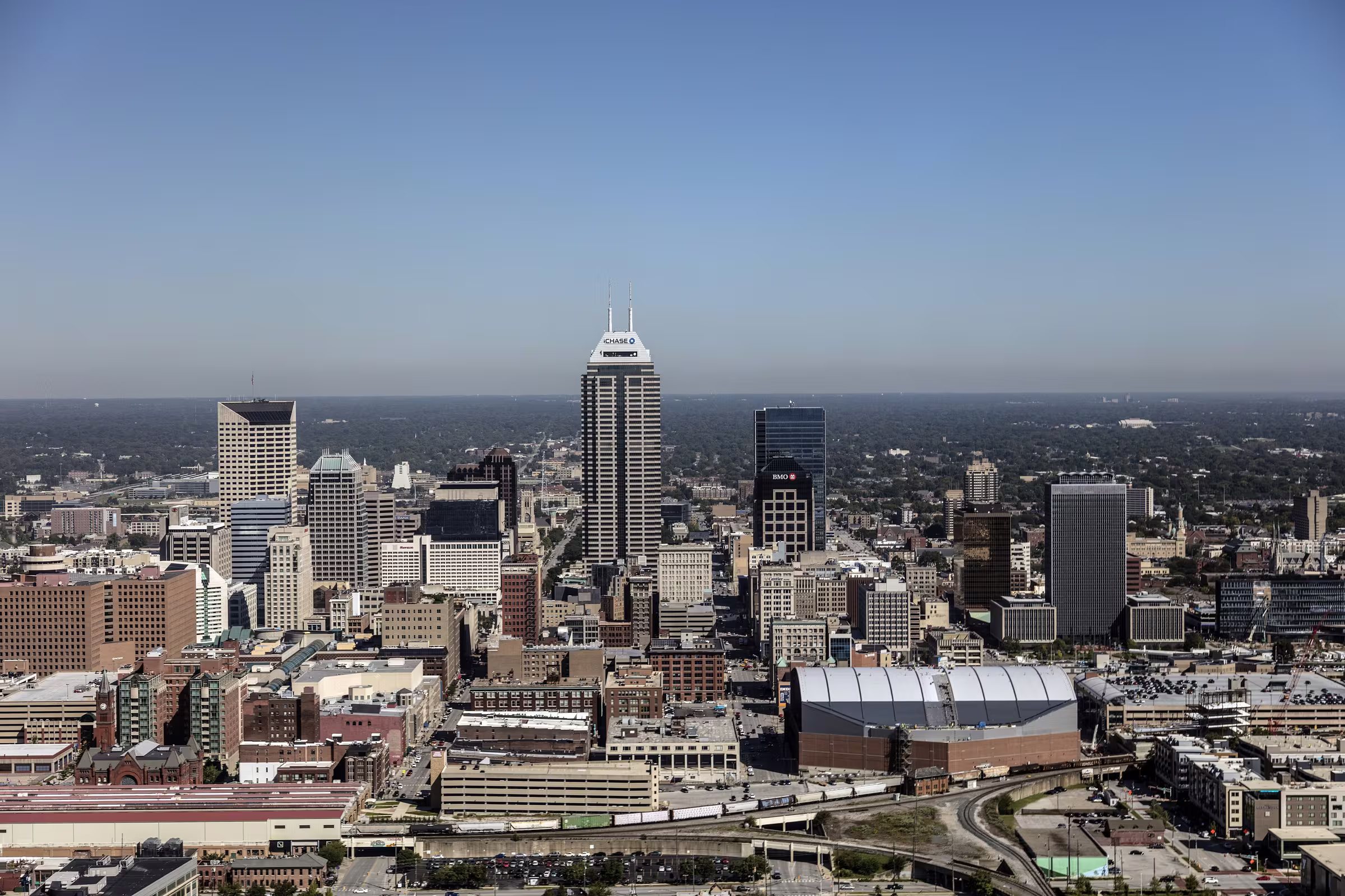 The Indianapolis skyline