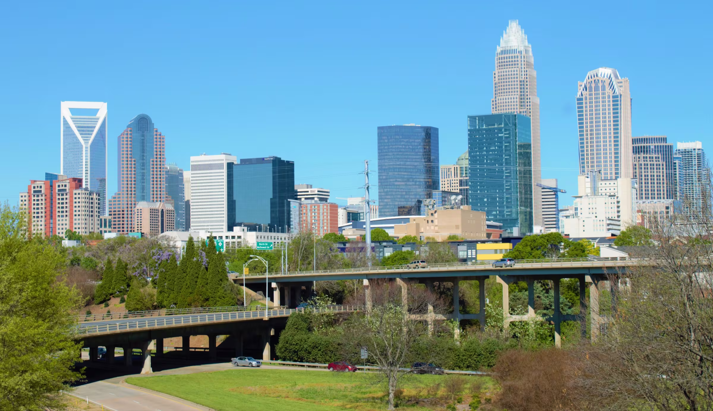 The Charlotte, North Carolina skyline