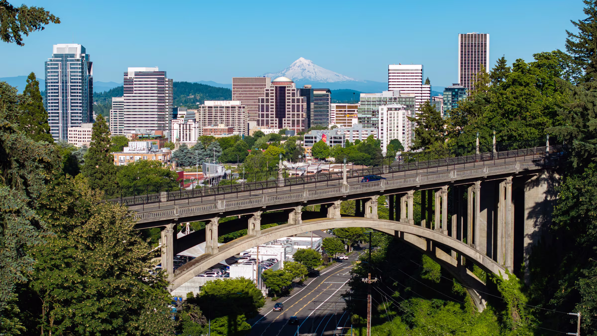 Aerial view of Portland, Oregon